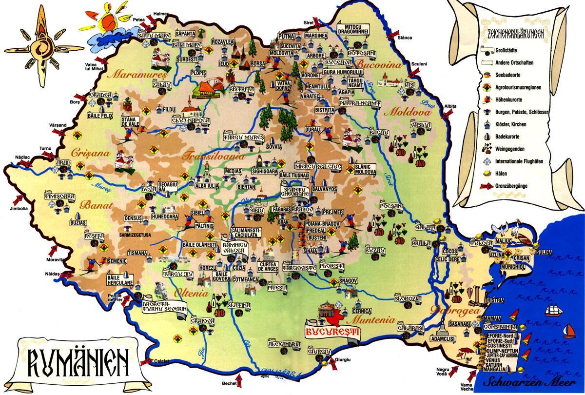 бухарест хоттой газрын зураг