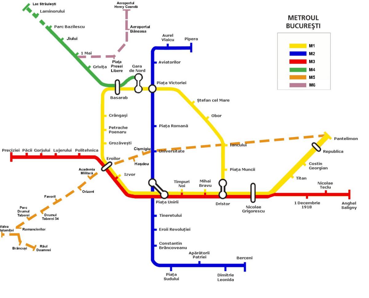 метроны газрын зураг румын улсын бухарест