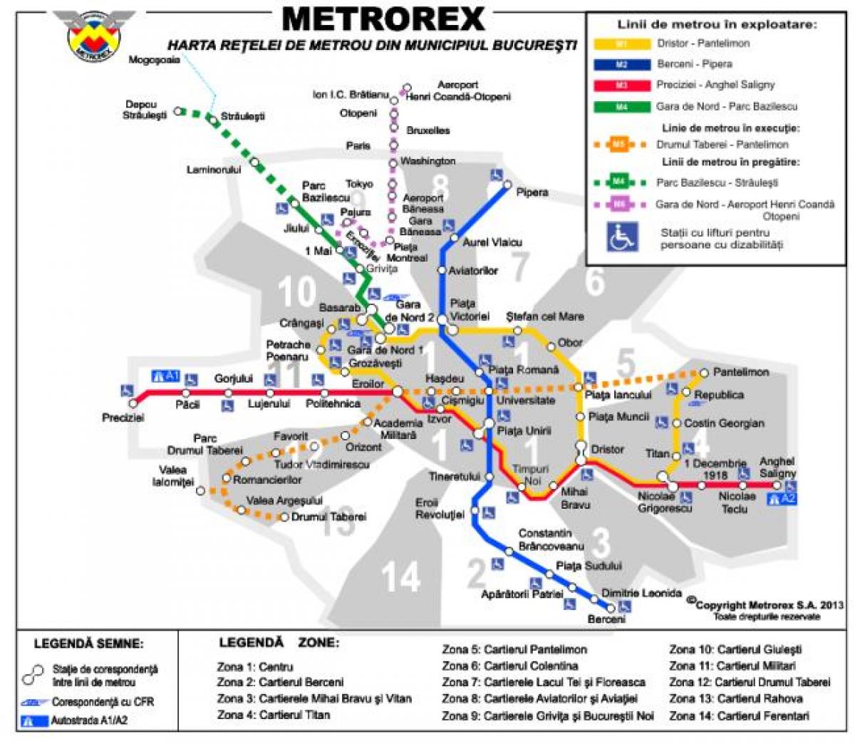 бухарест метроны газрын зураг