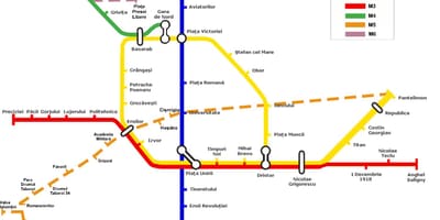 Метроны газрын зураг румын улсын бухарест