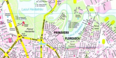 Бухарест хотын аялал жуулчлалын газрын зураг